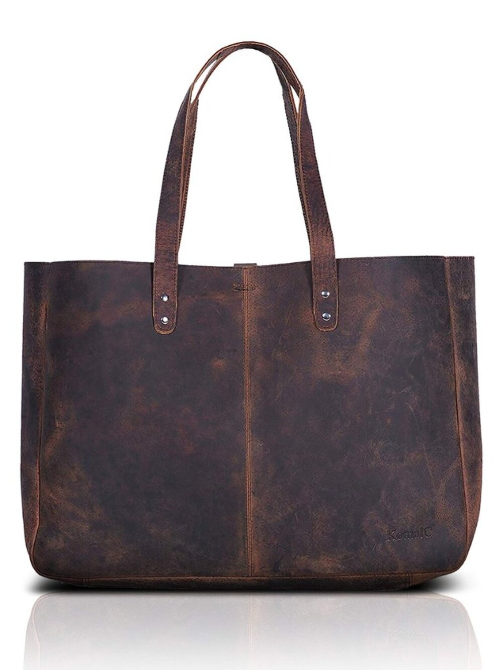 Leather Tote Bag for Women, Travel Shopping Satchel Handbag